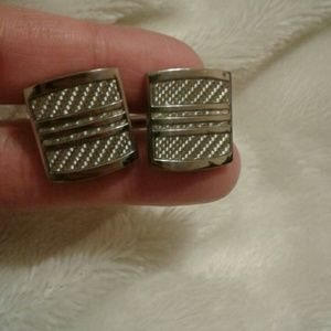 Stainless Steel Cuff Links Never Worn